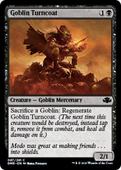 Goblin Turncoat (Dominaria Remastered) Light Play