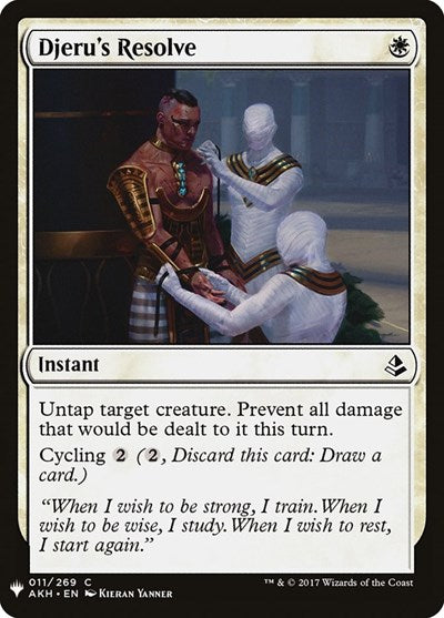 Djeru's Resolve (Mystery Booster) Light Play