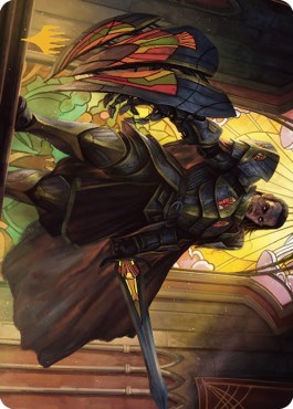 Benalish Sleeper Art Card (Gold-Stamped Signature) (Art Series: Dominaria United) Near Mint