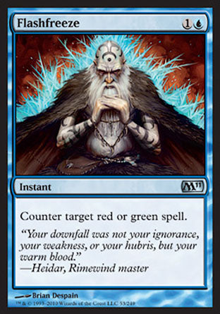 Flashfreeze (Magic 2011 Core Set) Medium Play Foil