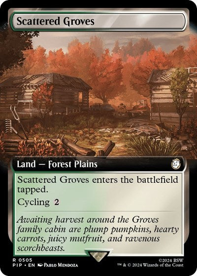 Scattered Groves (Extended Art) (Universes Beyond: Fallout) Near Mint Foil