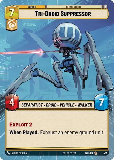 Tri-Droid Suppressor (Hyperspace) (Twilight of the Republic) Near Mint Foil