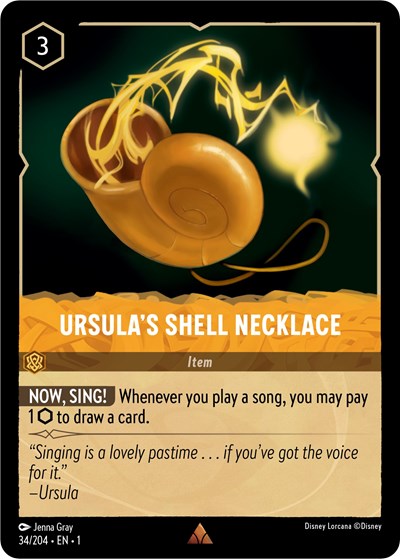 Ursula's Shell Necklace (The First Chapter) Near Mint