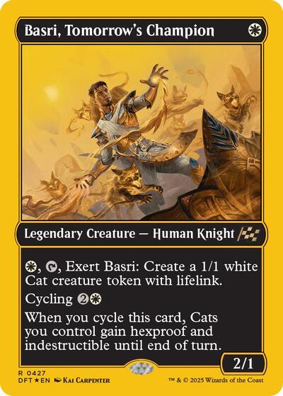 Basri, Tomorrow's Champion (First-Place Foil) (Aetherdrift) Light Play Foil