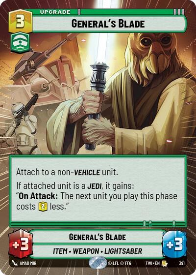 General's Blade (Hyperspace) (Twilight of the Republic) Near Mint Foil