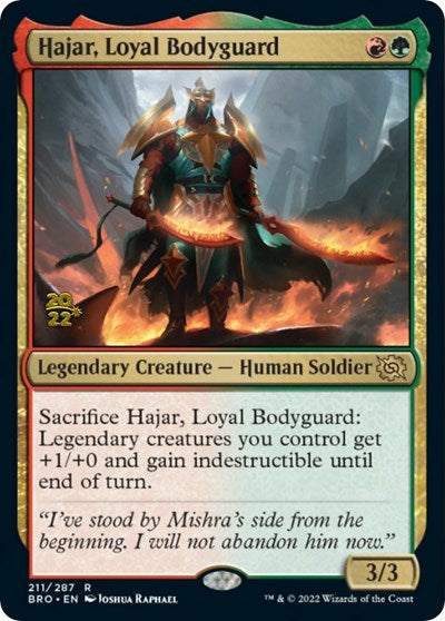 Hajar, Loyal Bodyguard (Promos: Prerelease Cards) Light Play Foil
