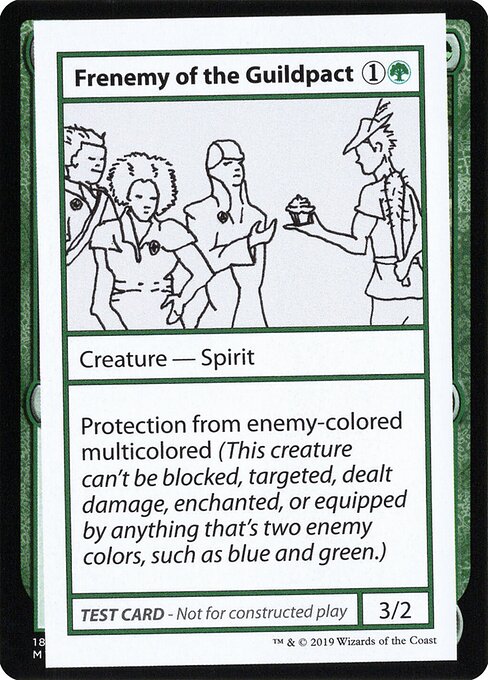 Frenemy Of The Guildpact (No PW Symbol) (Mystery Booster Test Print 2021) Light Play