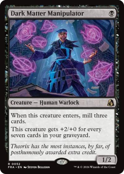 Dark Matter Manipulator (Reality Fracture) Near Mint Foil