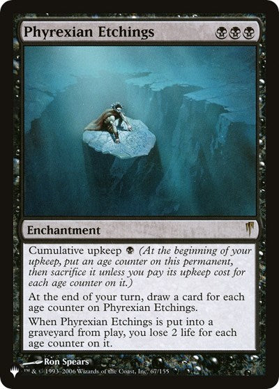 Phyrexian Etchings (The List) Near Mint