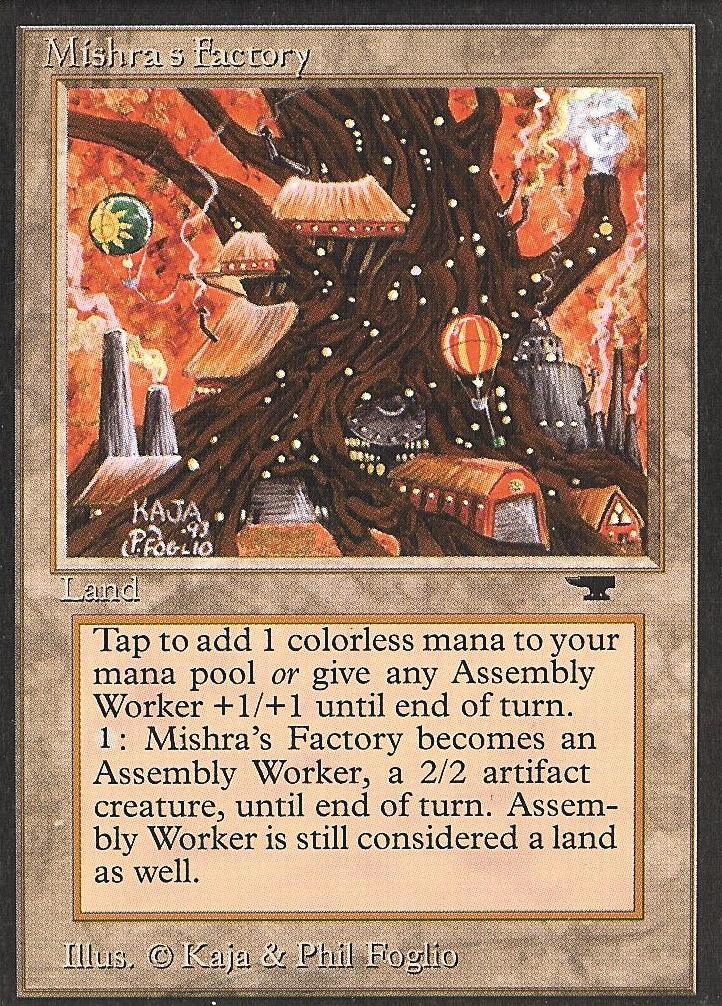 Mishra's Factory (Autumn Orange) (Antiquities) Damaged / Poor