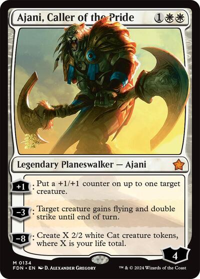 Ajani, Caller of the Pride (Promos: Prerelease Cards) Near Mint Foil