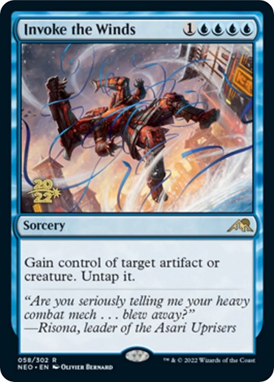 Invoke the Winds (Promos: Prerelease Cards) Medium Play Foil