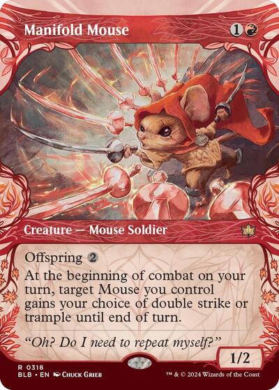 Manifold Mouse (Showcase) (Bloomburrow) Medium Play Foil