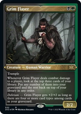 Grim Flayer (Foil Etched) (Double Masters 2022) Light Play Foil