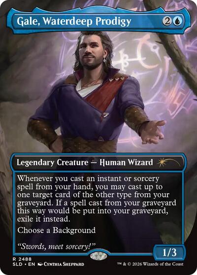 Gale, Waterdeep Prodigy (Secret Lair) Light Play Foil