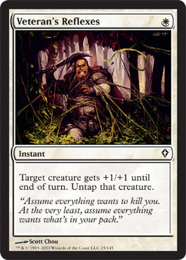 Veteran's Reflexes (Worldwake) Medium Play Foil