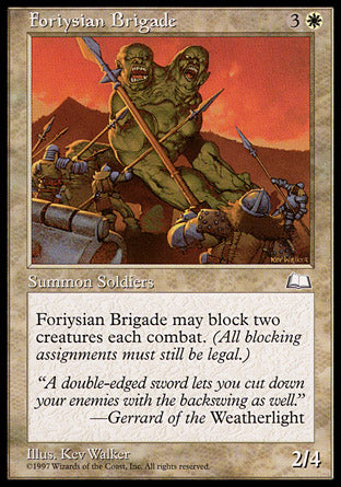 Foriysian Brigade (Weatherlight) Medium Play