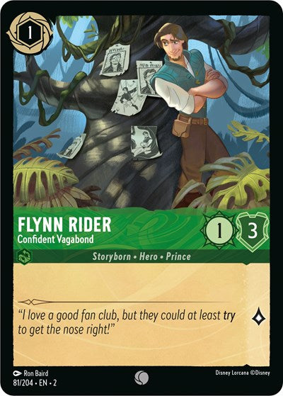 Flynn Rider - Confident Vagabond (Rise of the Floodborn) Near Mint Cold Foil