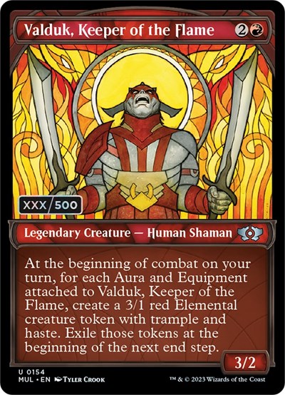 Valduk, Keeper of the Flame (Serialized) (March of the Machine: Multiverse Legends) Near Mint Foil