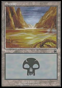 Swamp (339) (Mercadian Masques) Medium Play Foil