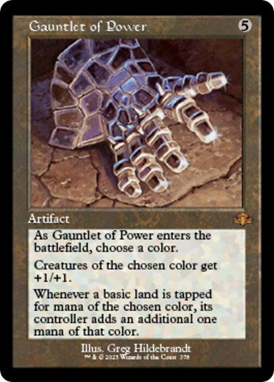 Gauntlet of Power (Retro Frame) (Dominaria Remastered) Light Play