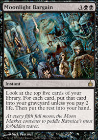 Moonlight Bargain (Ravnica) Heavy Play Foil