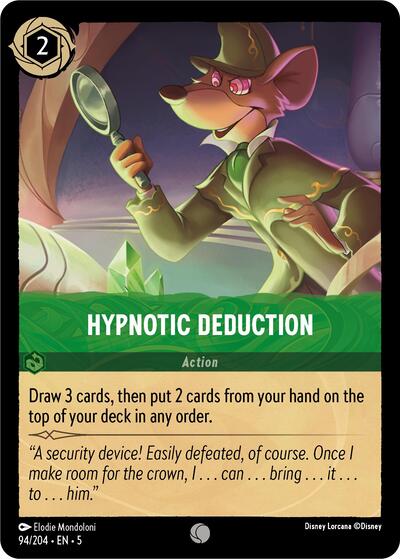 Hypnotic Deduction (Shimmering Skies) Near Mint Cold Foil