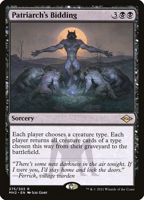 Patriarch's Bidding (Foil Etched) (Modern Horizons 2) Near Mint Foil