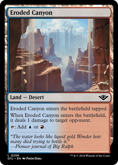Eroded Canyon (Outlaws of Thunder Junction) Near Mint
