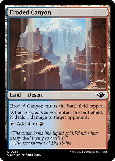 Eroded Canyon (Outlaws of Thunder Junction) Near Mint Foil