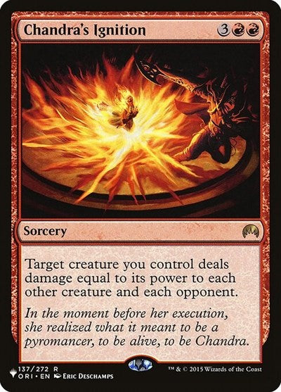 Chandra's Ignition (Secret Lair Commander: Heads I Win, Tails You Lose) Damaged / Poor