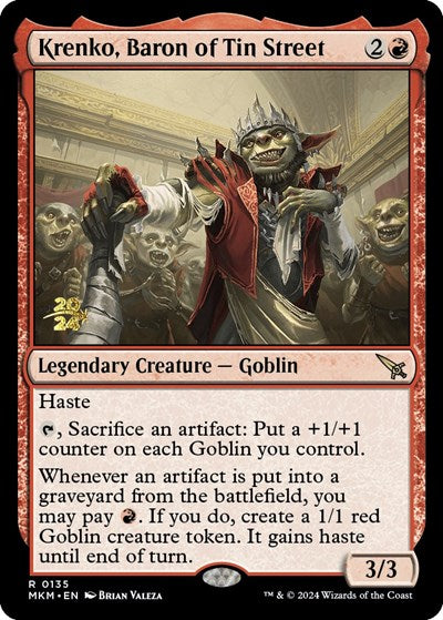Krenko, Baron of Tin Street (Promos: Prerelease Cards) Near Mint Foil