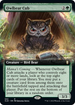 Owlbear Cub (Extended Art) (Commander Legends: Battle for Baldur's Gate) Near Mint Foil