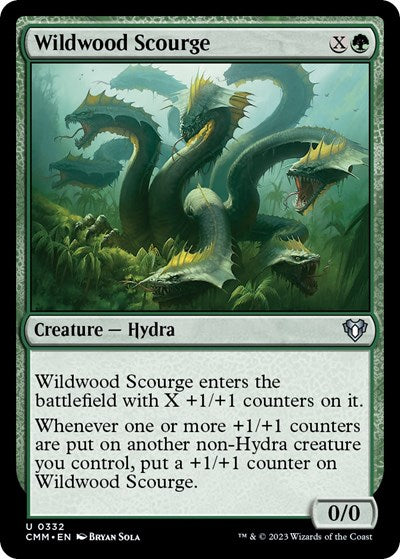 Wildwood Scourge (Commander Masters) Light Play Foil