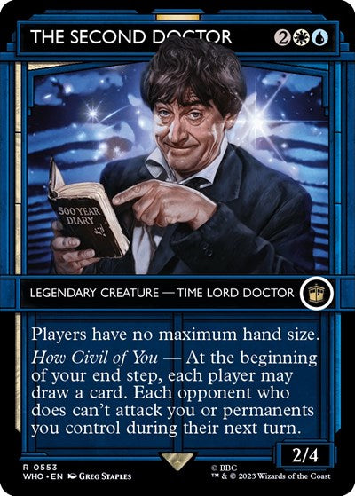 The Second Doctor (Showcase) (Universes Beyond: Doctor Who) Near Mint Foil