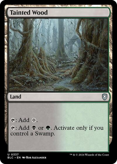 Tainted Wood (Commander: Bloomburrow) Light Play