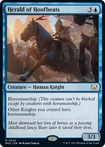 Herald of Hoofbeats (Commander: March of the Machine) Near Mint