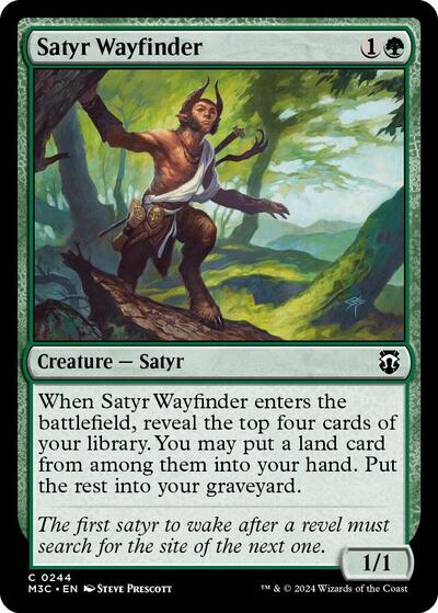Satyr Wayfinder (Commander: Modern Horizons 3) Light Play