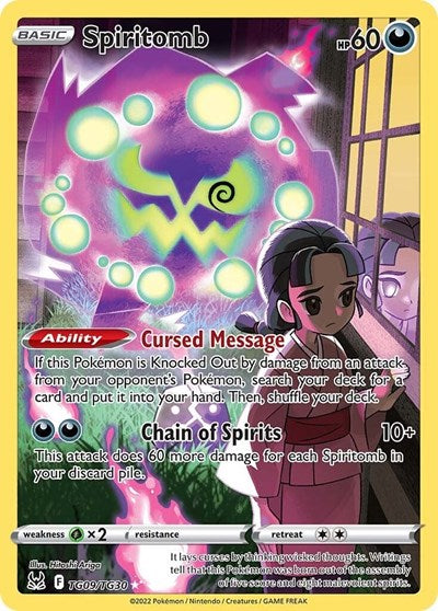 Spiritomb (SWSH11: Lost Origin Trainer Gallery) Light Play Holofoil