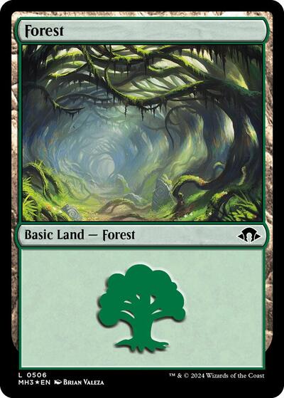 Forest (0506) (Ripple Foil) (Modern Horizons 3) Near Mint Foil