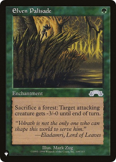 Elven Palisade (The List) Medium Play