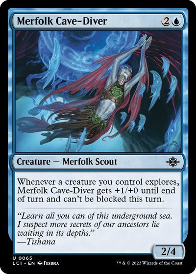 Merfolk Cave-Diver (The Lost Caverns of Ixalan) Near Mint Foil