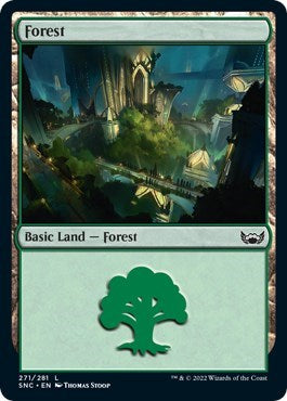 Forest (271) (Streets of New Capenna) Near Mint Foil