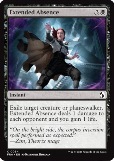 Extended Absence (Reality Fracture) Near Mint Foil