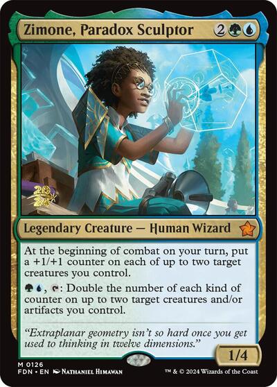 Zimone, Paradox Sculptor (Promos: Prerelease Cards) Light Play Foil