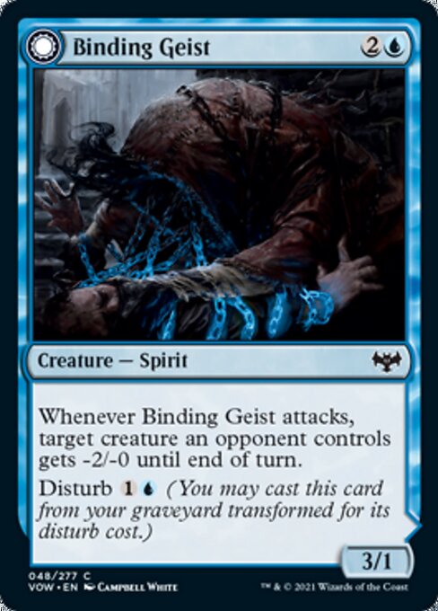 Binding Geist / Spectral Binding (Innistrad: Crimson Vow) Medium Play Foil