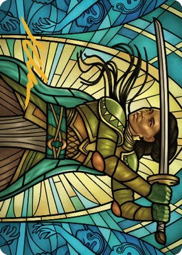 Shanna  Purifying Blade Art Card  77 81   Gold Stamped Signature|0|0|0.00