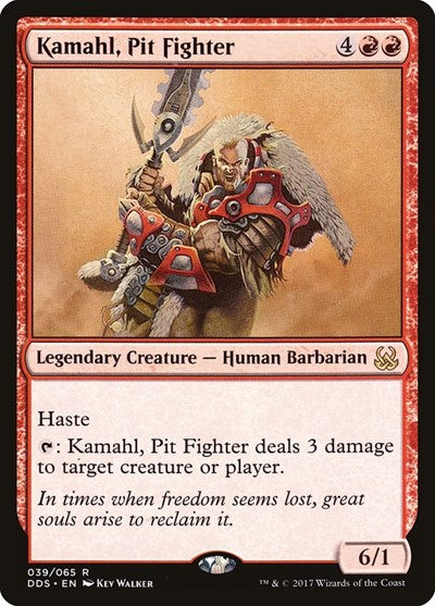 Kamahl, Pit Fighter (Duel Decks: Mind vs Might) Damaged / Poor