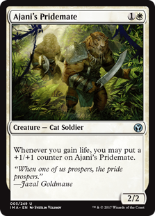 Ajani's Pridemate (Iconic Masters) Light Play Foil