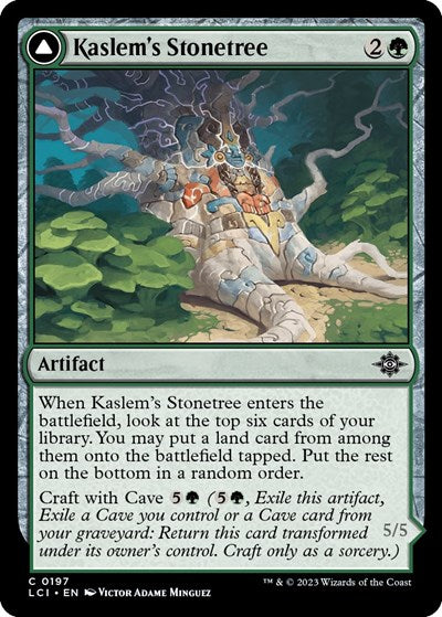 Kaslem's Stonetree (The Lost Caverns of Ixalan) Light Play Foil